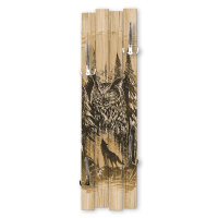 Wildnis – Shabby Chic Holz-Garderobe aus MDF
