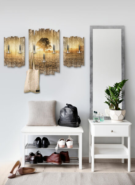 Baum in der Stille Shabby chic 3-Teiler Garderobe aus MDF