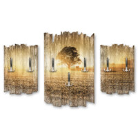 Baum in der Stille Shabby chic 3-Teiler Garderobe aus MDF