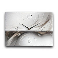 Wüstenwind Design-Wanduhr aus Steinguss mit leisem Uhrwerk