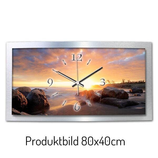 Felsen Chill Out – gewölbte 3D-Wanduhr mit...