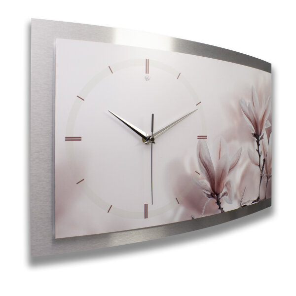 Orchidee Relax – gewölbte 3D-Wanduhr mit...
