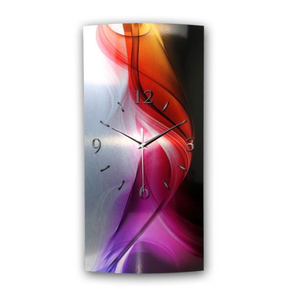 Color Flow Metallic Designer-Wanduhr mit leisem Uhrwerk...