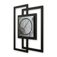 Abstract Water – Fenora Metallic Wanduhr aus Alu & MDF