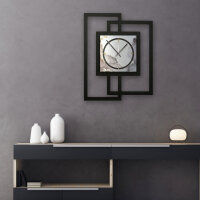 Abstract Water – Fenora Metallic Wanduhr aus Alu & MDF