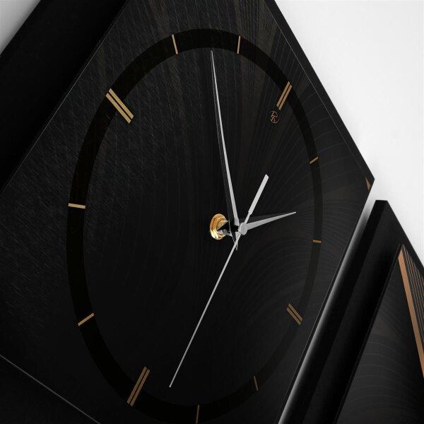 Elegance – Trivio Metallic Wanduhr aus Alu & MDF