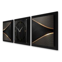 Elegance – Trivio Metallic Wanduhr aus Alu & MDF