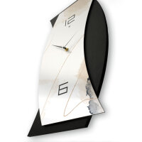 Artistic – Curvona Metallic Wanduhr aus Alu & MDF