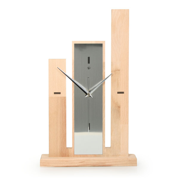 Stairs – Designer-Standuhr aus Massivholz mit...
