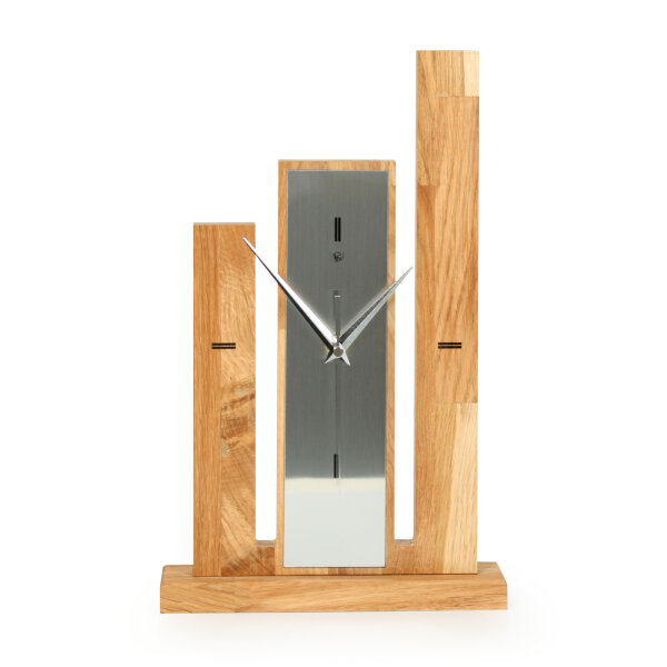 Stairs – Designer-Standuhr aus Massivholz mit...