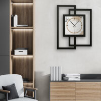 Abstract Elegance – Fenora Metallic Wanduhr aus Alu & MDF