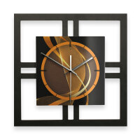 Dynamic – Quadria Metallic Wanduhr aus Alu & MDF