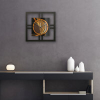 Dynamic – Quadria Metallic Wanduhr aus Alu & MDF
