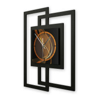 Dynamic – Fenora Metallic Wanduhr aus Alu & MDF