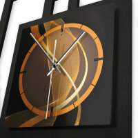 Dynamic – Fenora Metallic Wanduhr aus Alu & MDF