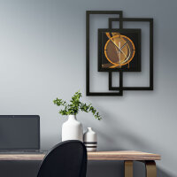 Dynamic – Fenora Metallic Wanduhr aus Alu & MDF