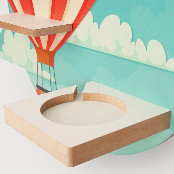 Ballon Musikbox-Regal aus MDF – passend für Toniebox® & Figuren