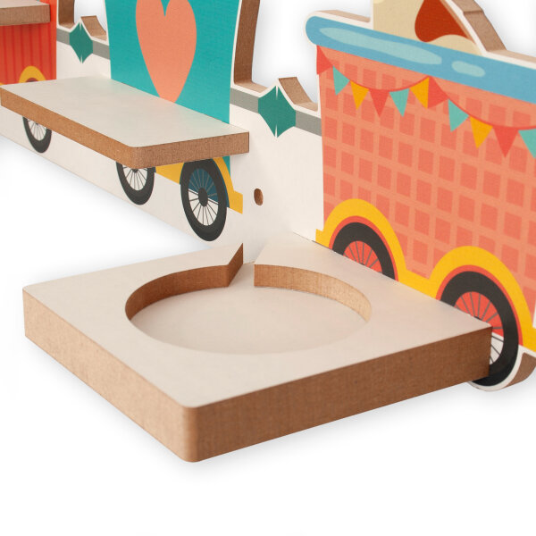 Zug Musikbox-Regal aus MDF – passend für Toniebox® & Figuren