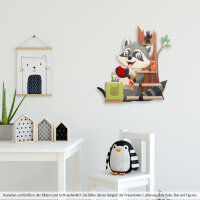 Waschbär Musikbox-Regal aus MDF – passend für Toniebox® & Figuren