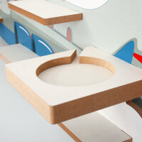 Flugzeug Musikbox-Regal aus MDF – passend für Toniebox® & Figuren