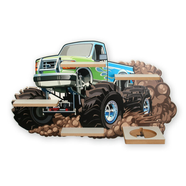 Monstertruck Musikbox-Regal aus MDF – passend...