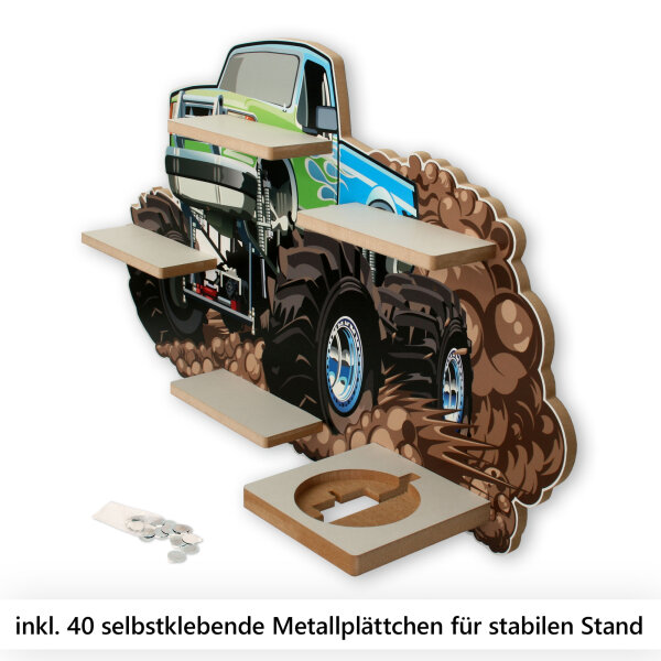 Monstertruck Musikbox-Regal aus MDF – passend...