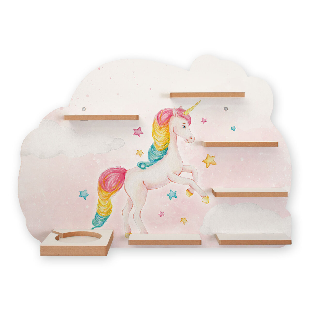 Magisches Einhorn Musikbox-Regal aus MDF – passend für Toniebox® & Figuren
