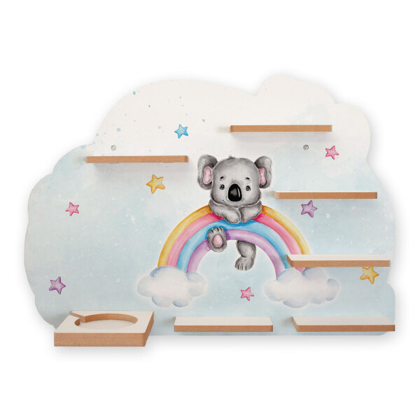 Koala Regenbogen Musikbox-Regal aus MDF – passend...