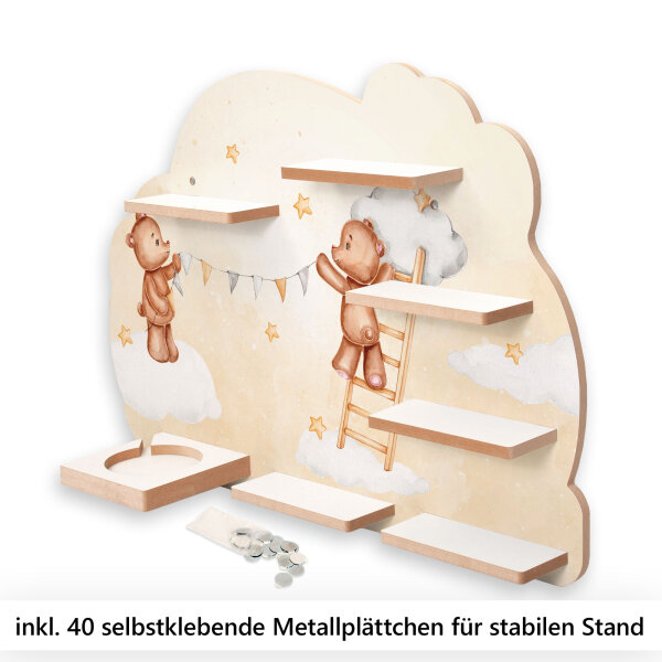Teddys beim Schmücken Musikbox-Regal aus MDF –...