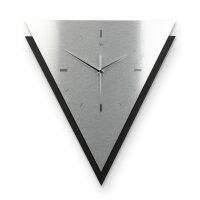 Triora – Designer-Wanduhr aus MDF mit Alu, Echtholz oder Steinfurnier